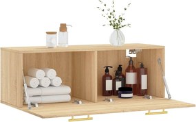 vidaXL Ντουλάπι Τοίχου Sonoma Δρυς 100 x 36,5 x 35 εκ. Επεξεργ. Ξύλο