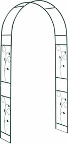 vidaXL Κήπος Αψίδα Floral Πράσινο 115 x 37 x 231 εκ.