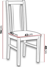 Καρέκλα Bossi XIV - karudi - ladi - 43.00Χ40.00Χ94.00cm
