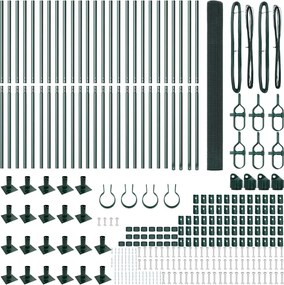 vidaXL Στύλος Περιφράξεων Πράσινο 50 x 1,4 μ (25 x 25 χιλ. δίχτυ)