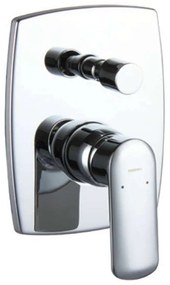 Μίκτης Μπαταρίας Ντους 2 Εξόδων Pearl VQ24328C Chrome Praxis Brass