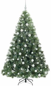 vidaXL Τεχνητό Χριστουγεννιάτικο Δέντρο Πράσινο 180 cm ΠΕ και PVC