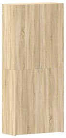 vidaXL Ντουλάπα Παπουτσιών Σονόμα 80x35,5x180 εκ Επεξεργασμένο Ξύλο