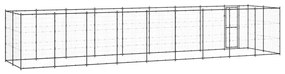 Κλουβί Σκύλου Εξωτερικού Χώρου 21,78 μ² από Ατσάλι - Μαύρο