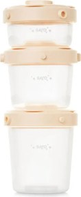 Φαγητοδοχεία (Σετ 3τμχ) Saro Cream 25642
