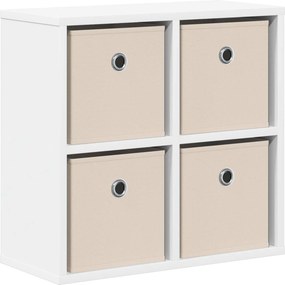 vidaXL Πλαϊνό γραφείο Λευκό 49,5 x 22 x 47 εκ