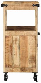 vidaXL Καρότσι Κουζίνας Καφέ 55 x 40 x 80 εκ. Στερεό ξύλο μάνγκο