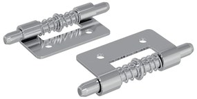 vidaXL Κλείστρο 2 pcs Ασημί 46 x 17 x 1,2 mm Ατσάλι