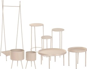 Σετ με 2 τραπέζια Home ESPRIT Κρεμ 75 x 75 x 40 cm