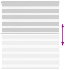 Ζέβρα τυφλή Ανοιχτό Γκρι Πλάτος υφάσματος 120,9 εκ. Πολυεστέρας 4014422