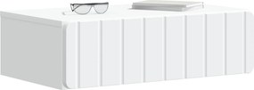 vidaXL Τραπεζάκι Τοίχου Λευκό 59 x 34,5 x 17 εκ. Επεξεργασμένο Ξύλο