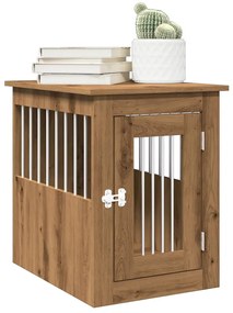 vidaXL Έπιπλα κλουβιού σκύλου Artisan Oak Κατασκευασμένο ξύλο