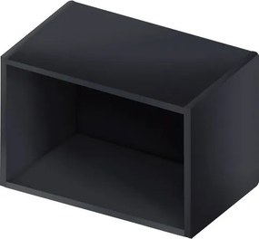 Κρεμαστό ντουλάπι ανοιχτό Italia WOK4/36-Μαύρο