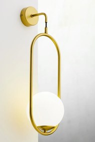 Φωτιστικό Τοίχου Απλίκα Igon Φ16cm Χρυσό