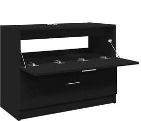 vidaXL Ντουλάπι Νιπτήρα Μαύρο 78x37x59 εκ. Επεξεργασμένο Ξύλο