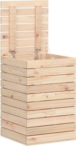 vidaXL Καλάθι Ρούχων 44x44x66 εκ. από Μασίφ Ξύλο Πεύκου