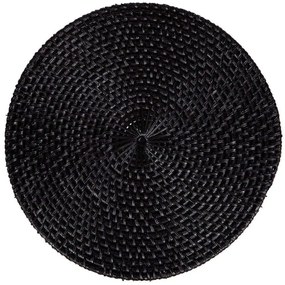 Σουπλά Ρατάν 3130-2 Φ30cm Black Supergreens Rattan