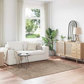 vidaXL Χαλιά Shaggy με Λάτεξ Καφέ 160x230 εκ.
