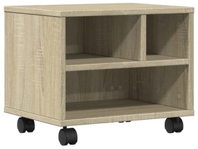 vidaXL Βάση Εκτυπωτή με Ρόδες Sonoma Δρυς 41x32x34,5 εκ.