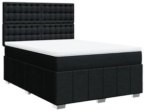 ΚΡΕΒΑΤΙ BOXSPRING ΜΕ ΣΤΡΩΜΑ ΜΑΥΡΟ 140X200 ΕΚ. ΥΦΑΣΜΑΤΙΝΟ 3291707