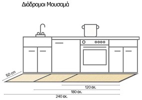 Διάδρομος Βινυλίου Brown Cementine-Large