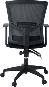 BF2910 Πολυθρόνα Γραφείου Μαύρο Mesh - Ύφασμα Μαύρο   1τμχ