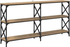 vidaXL Τραπέζι κονσόλας Artisan Oak 156 x 28 x 80,5 εκ.