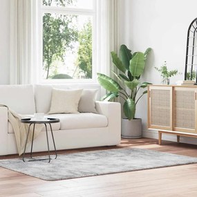 vidaXL Χαλί Shaggy με Ψηλό Πέλος NAVARRA Ασημί Γκρι 130x200 εκ.