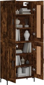 vidaXL Ντουλάπι Καπνιστή Δρυς 69,5x34x180 εκ. από Επεξεργασμένο Ξύλο
