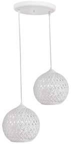 Φωτιστικό Οροφής Δίφωτο Heronia Silk 31-1233 Rope White