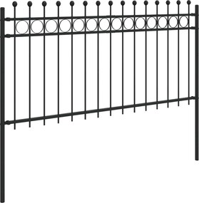 vidaXL Δαχτυλίδι φράχτη Μαύρο 200 x 150 cm