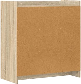 vidaXL Πλαϊνό γραφείο Sonoma Δρυς 72 x 36 x 80 εκ. Επεξεργασμένο Ξύλο