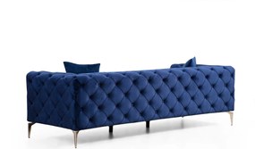 Καναπές Chesterfield 3θέσιος Como 237x90x70εκ - Navy Blue