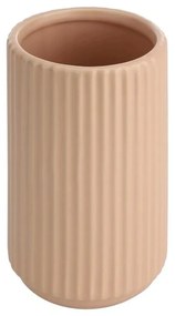 Βάζο Κεραμικό Με Γραμμές Mitane 421005 8,5x15,5cm Pink Eglo Κεραμικό