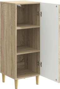 vidaXL Πλαϊνό γραφείο Sonoma Δρυς 33 x 34,5 x 90 εκ Επεξεργασμένο Ξύλο
