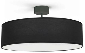 Φωτιστικό Οροφής - Πλαφονιέρα Violet 7961 E27 25W Black Nowodvorski Metal, Fabric