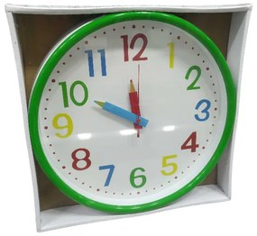 Παιδικό ρολόι τοίχου - 708 - 124016 - Green-124016_g