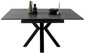 Bali Καρεκλα Relax Μαύρη + Υποπόδιο 83x86x102 cm
