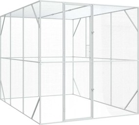 vidaXL Κλουβί Πουλιών Ανθρακί 210 x 304 x 213 εκ