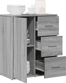 vidaXL Βοηθητικό Ντουλάπι Γκρι Sonoma 60x31x70 εκ. Επεξεργασμένο Ξύλο