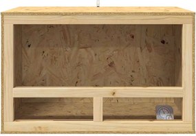vidaXL Terrarium Καφέ 80 x 50 x 50 εκ OSB