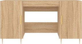 vidaXL Γραφείο Sonoma Δρυς 140 x 50 x 75 εκ. από Επεξεργασμένο Ξύλο