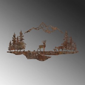 Decorative Metal Wall Accessory Rusty Landscape 1 Antiquation