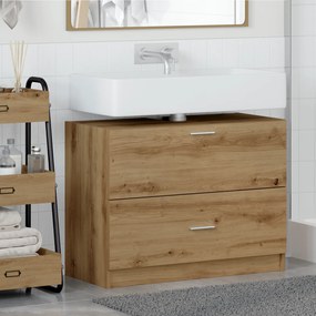 vidaXL Ντουλάπι Νιπτήρα Artisan Oak 78x37x59 εκ Μηχανικά Ξύλα