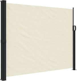 vidaXL Σκίαστρο Πλαϊνό Συρόμενο Κρεμ 160 x 300 εκ.