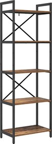 vidaXL Ράφι Βιβλίων 5 επιπέδων 56 x 34 x 171 εκ Επεξεργασμένο Ξύλο