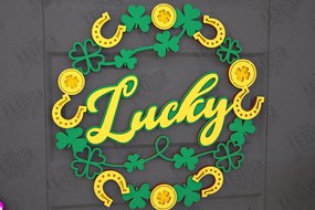 Σετ των 2 Intra απο ξύλο plywood 3mm-4mm πάχος – Σημάδια του Αγίου Πατρικίου | Διακόσμηση τοίχου Δίασταση 40x30 cm INTRAFABR-115373444