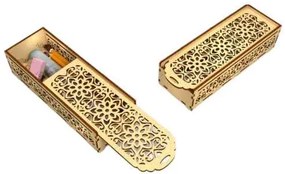Intra Plywood PencilCase – Ξύλινη Κασετίνα με Σχέδιο Κουτί αποθήκευσης 13x39x22 cm Box27-00349