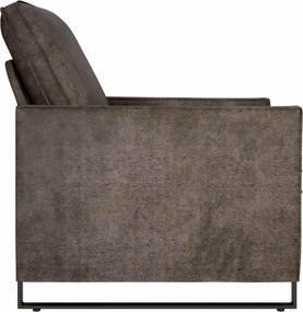 vidaXL Πολυθρόνα Σκούρο Γκρι 70 x 81 x 82 εκ. Συνθετικό σουέντ