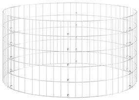 vidaXL Συρματοκιβώτιο-Γλάστρα Στύλος Κυκλική Ø100x50 εκ. Γαλβ. Χάλυβας